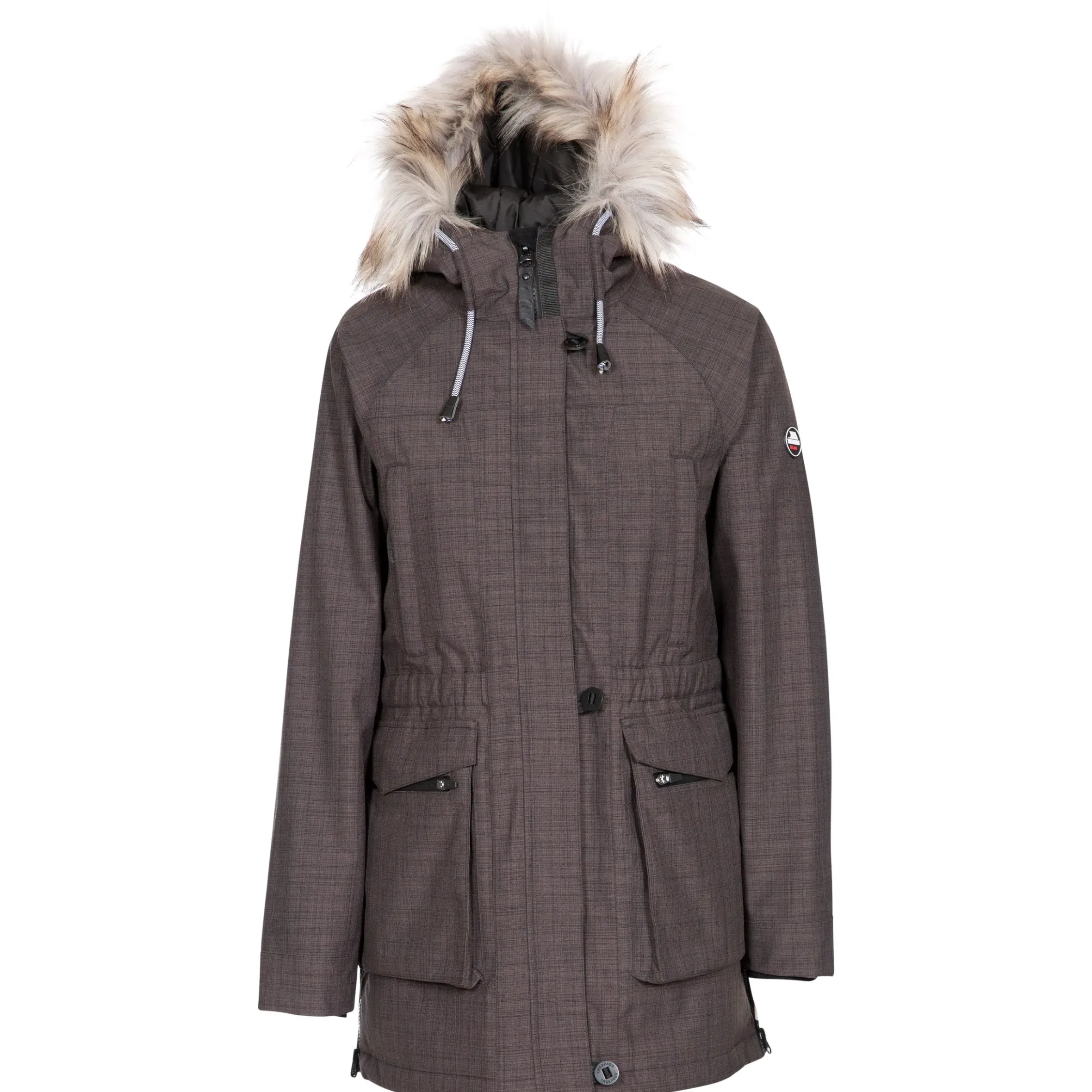 Trespass Caption Womens Waterproof Parka Jacket