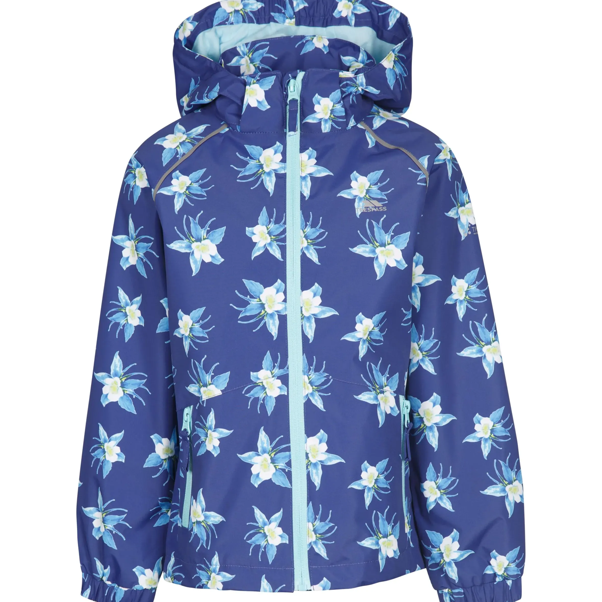Trespass Girls Printed Waterproof Jacket Joyful