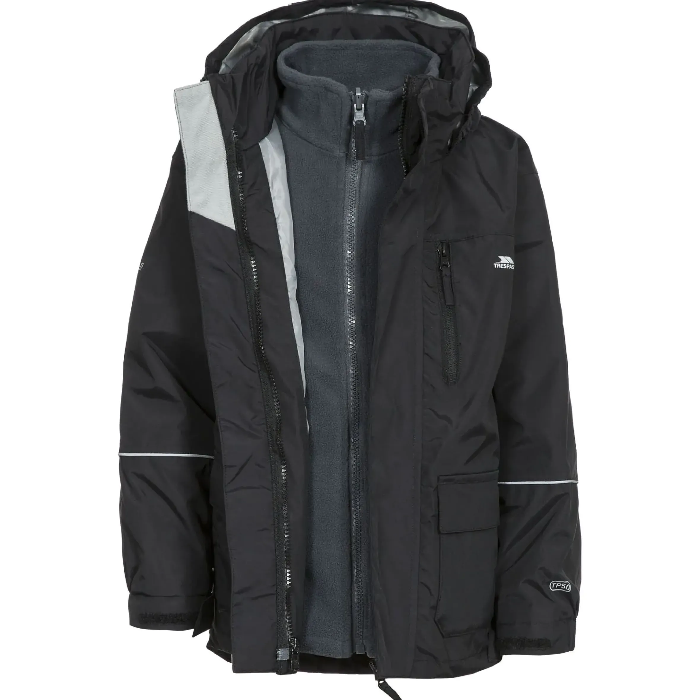 Trespass Kids' 3-in-1 Waterproof Jacket Prime II
