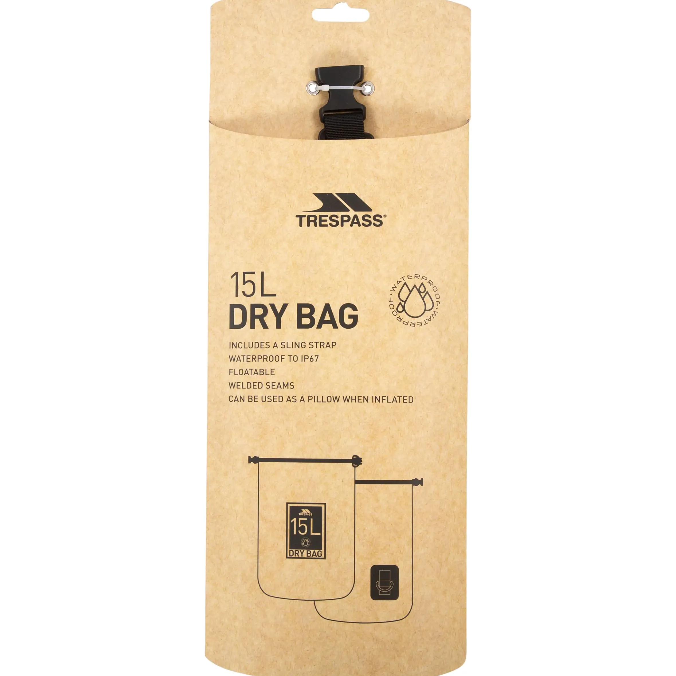 Trespass 15L Drybag Sunrise