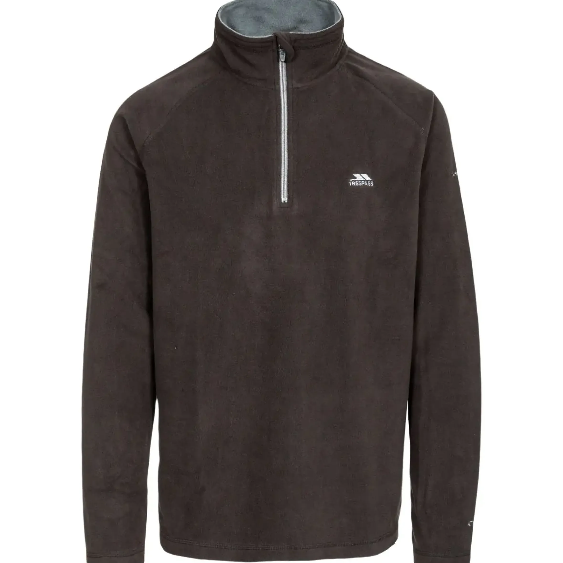 Trespass Mens 1/2 Zip Microfleece Blackford