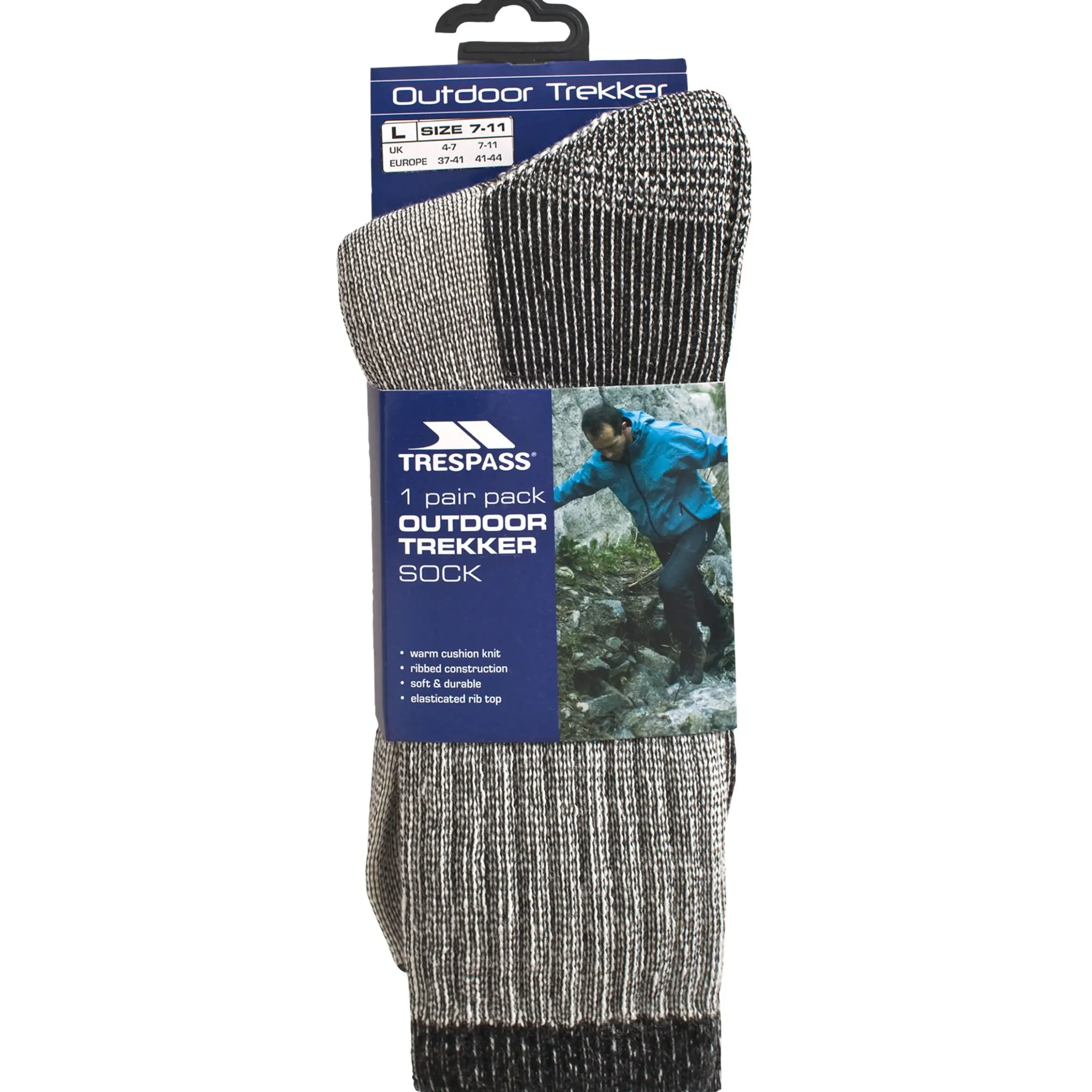 Trespass Mens Merino Wool Hiking Socks Stroller