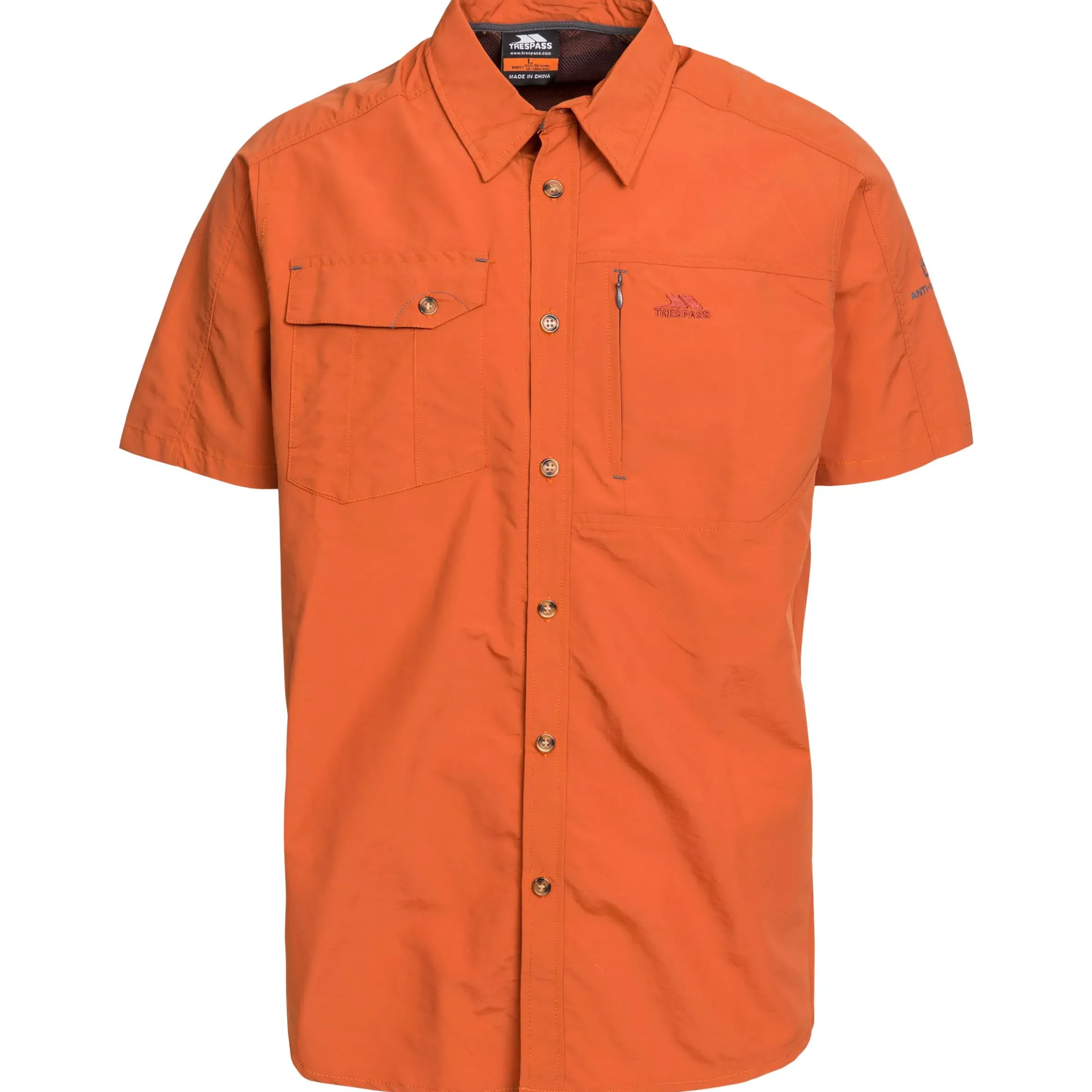 Trespass Mens Mosquito Repellent Short Sleeve Shirt Lowrel