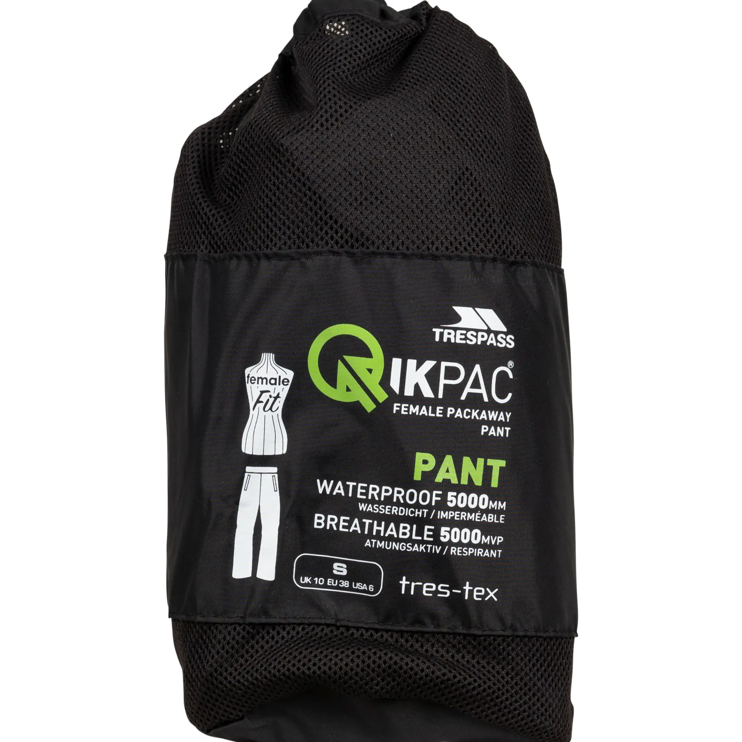 Trespass Womens Packaway Trousers TP75 Qikpac Pant